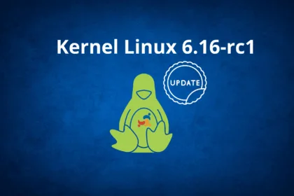 Ilustração do Kernel Linux 6.16-rc1 com foco em Linux USB offload e atualização do sistema
